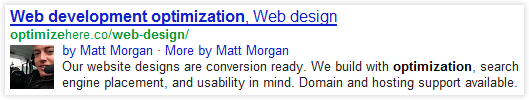 Matt Morgan - Authorship Display in Search Results