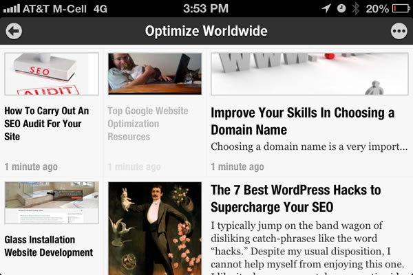 RSS Reader Mobile App