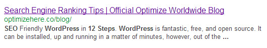 SERP showing guest blog excerpt