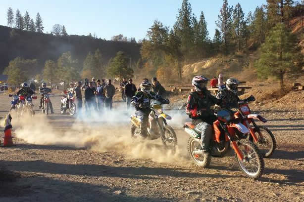 Matt Morgan holeshot at the 2013 Buckhorn Enduro