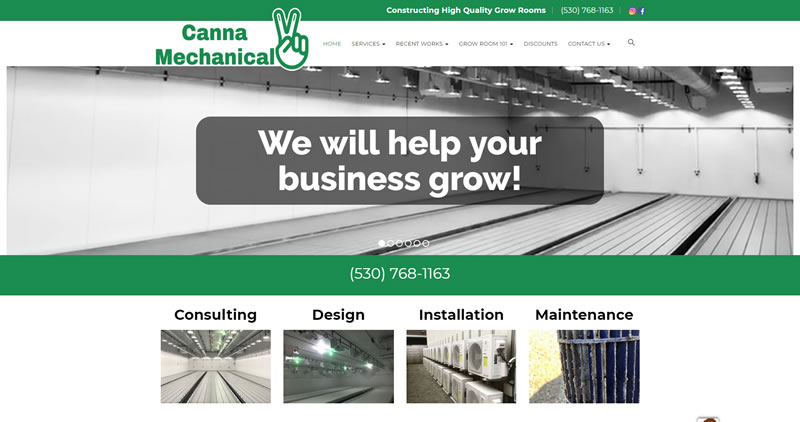 Canna Mechanical - Website Design by Optimize Worldwide