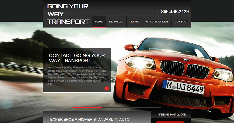Going Your Way Transport - Website Design by Optimize Worldwide