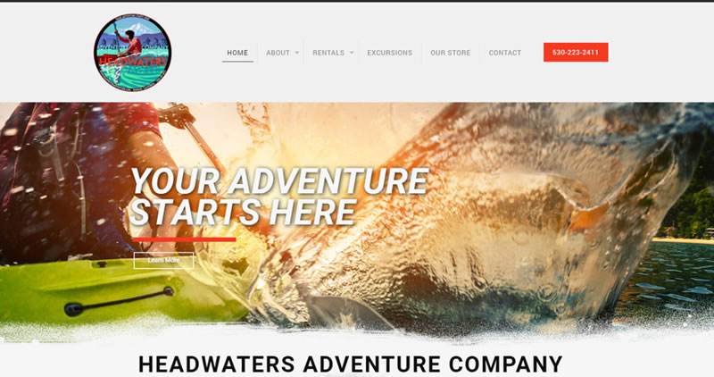 Headwaters Adventure - Website Design by Optimize Worldwide
