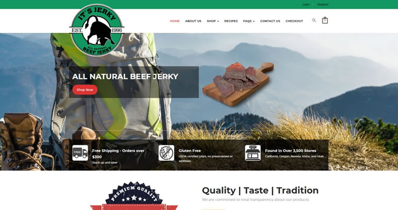 It's Jerky - Website Design by Optimize Worldwide