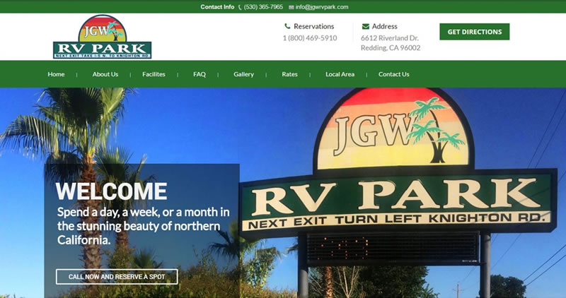 RV Park - Website Design by Optimize Worldwide