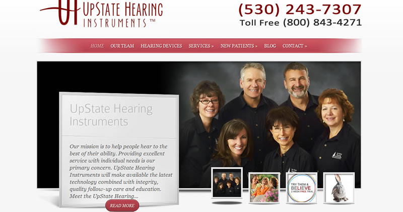 UpState Hearing - Website Design by Optimize Worldwide