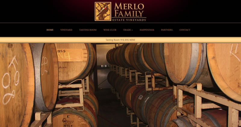 Merlo Vineyards - Website Design by Optimize Worldwide