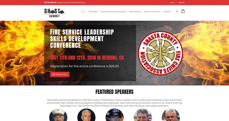 Shasta County Fire Chiefs Association - Website Design by Optimize Worldwide