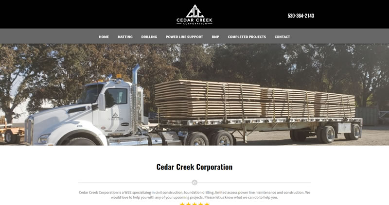 CedarCreekCorp.com - Website Design by Optimize Worldwide