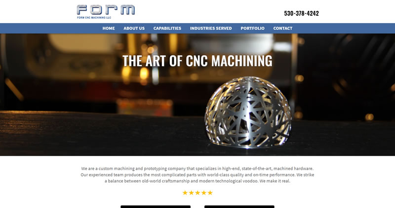 FormCNC.net - Website Design by Optimize Worldwide