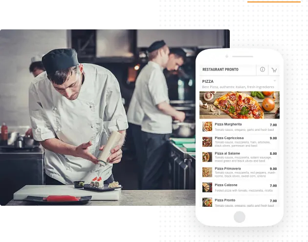 Mobile Restaurant Online Ordering Website