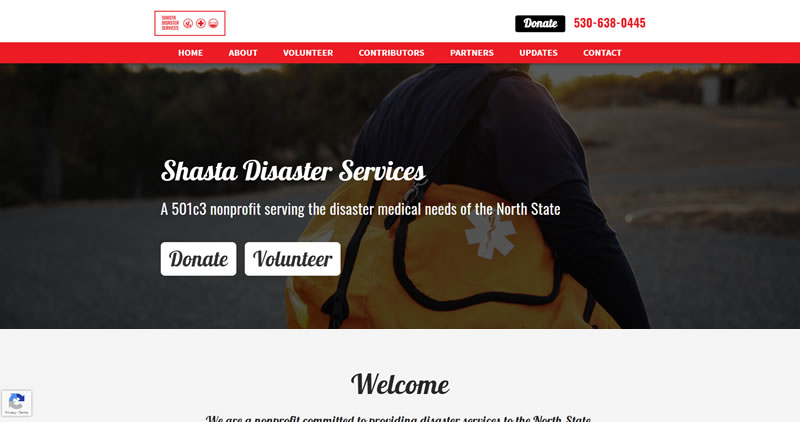 ShastaDisaster.org - Website Design by Optimize Worldwide