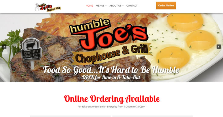HumbleJoes.com - Website Design by Optimize Worldwide