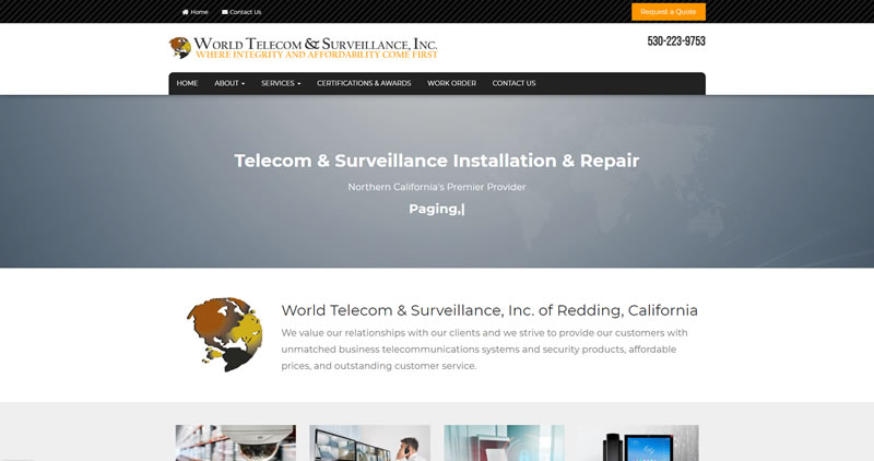 World Telecom - Website Design by Optimize Worldwide