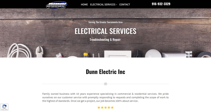 DunnElec.com - Website Design by Optimize Worldwide
