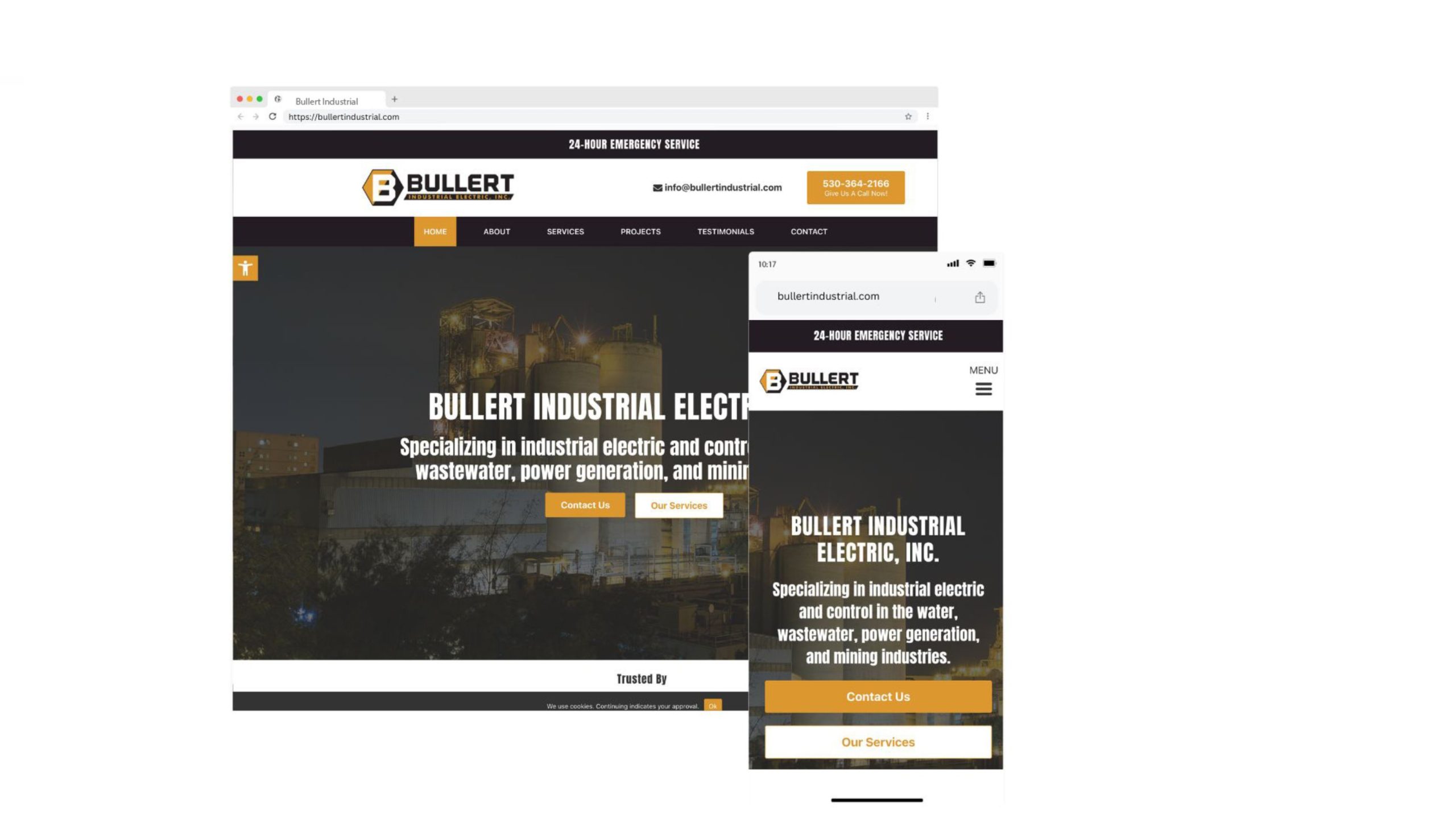 Bullert Industrial Electric Inc. - Website Design