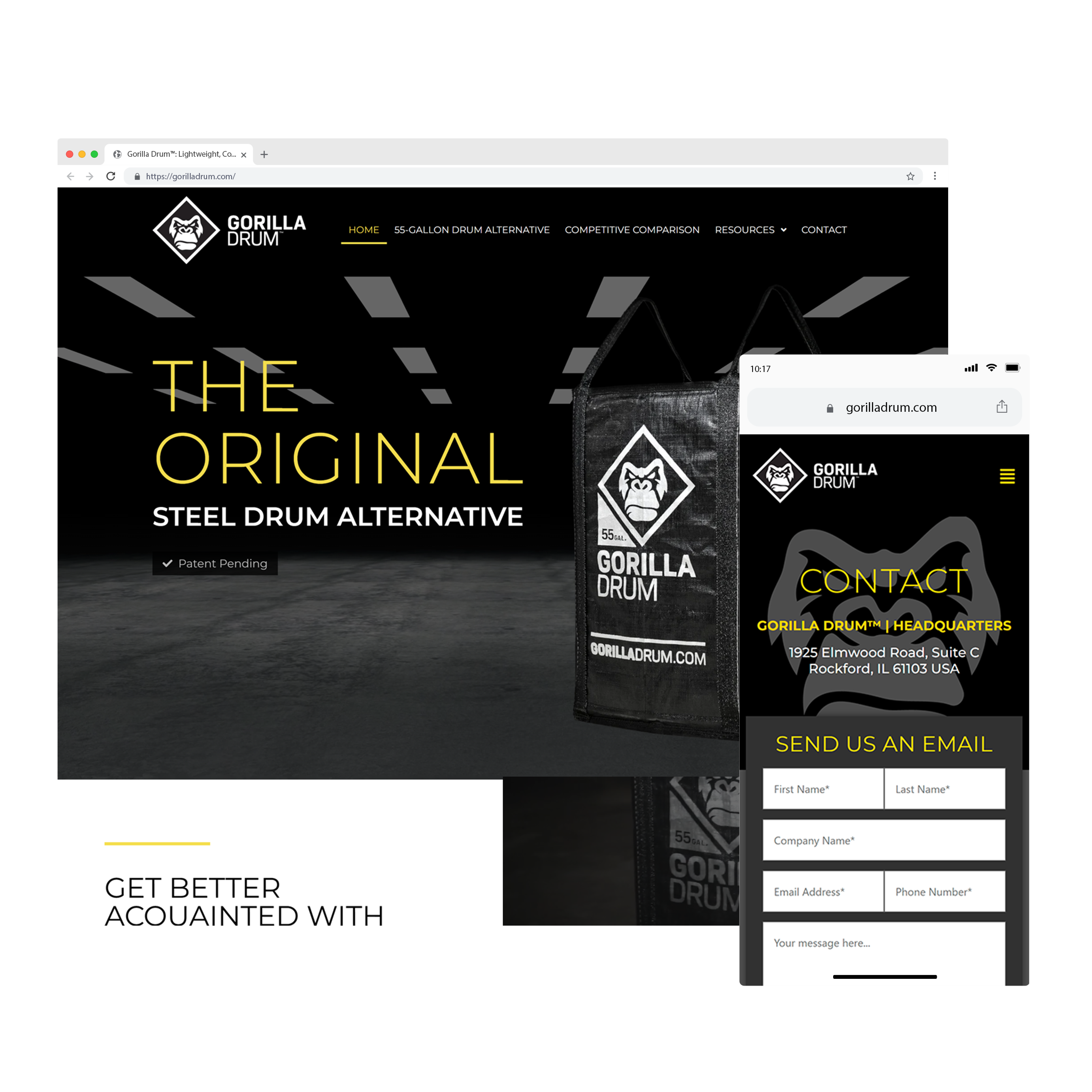 Industrial Manufacturer - Website Design