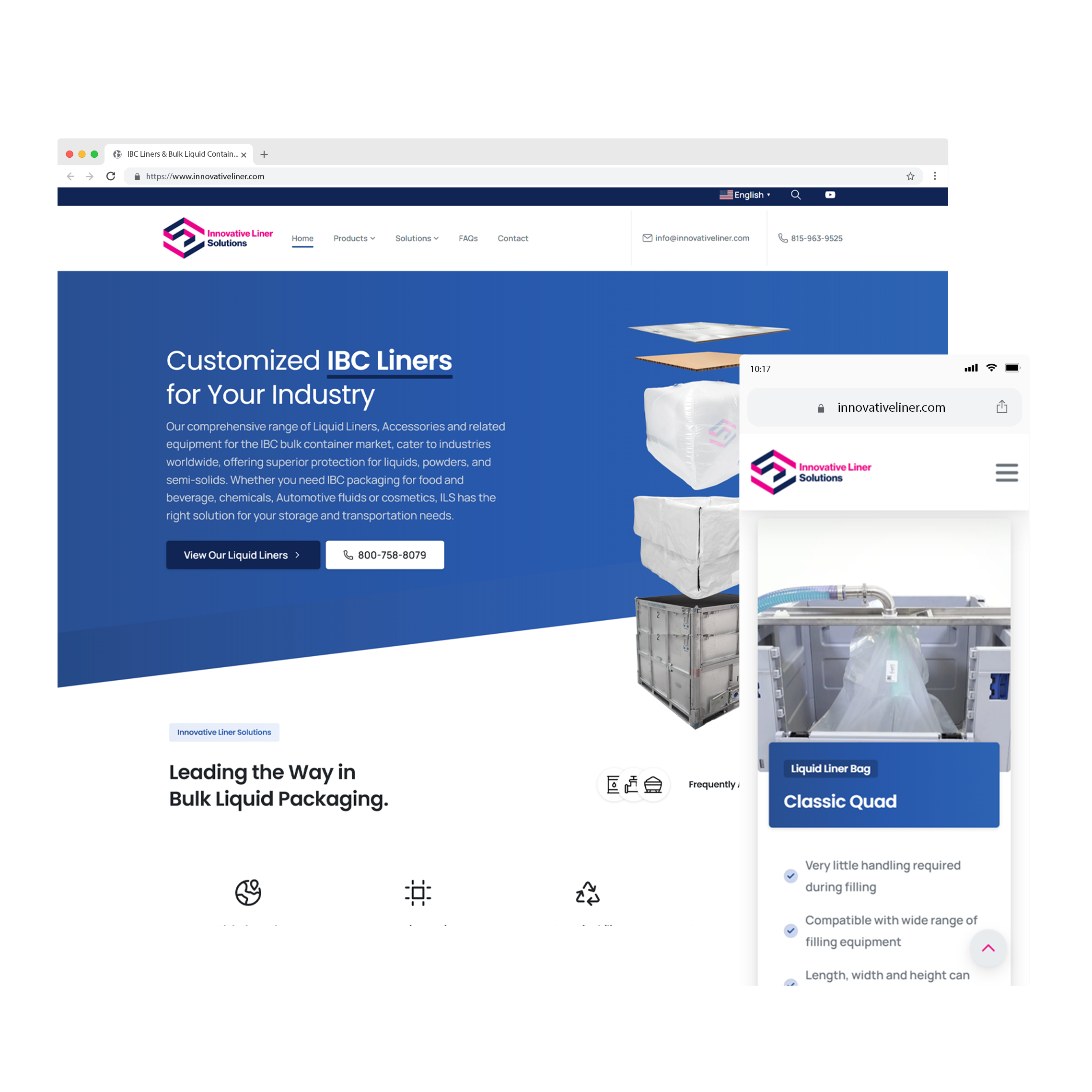 Bulk Liquid Transport Manufacturer - Website Design