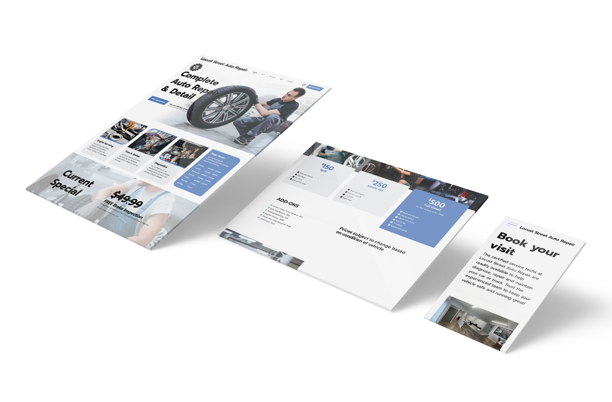 Auto Repair Shop - Website Design