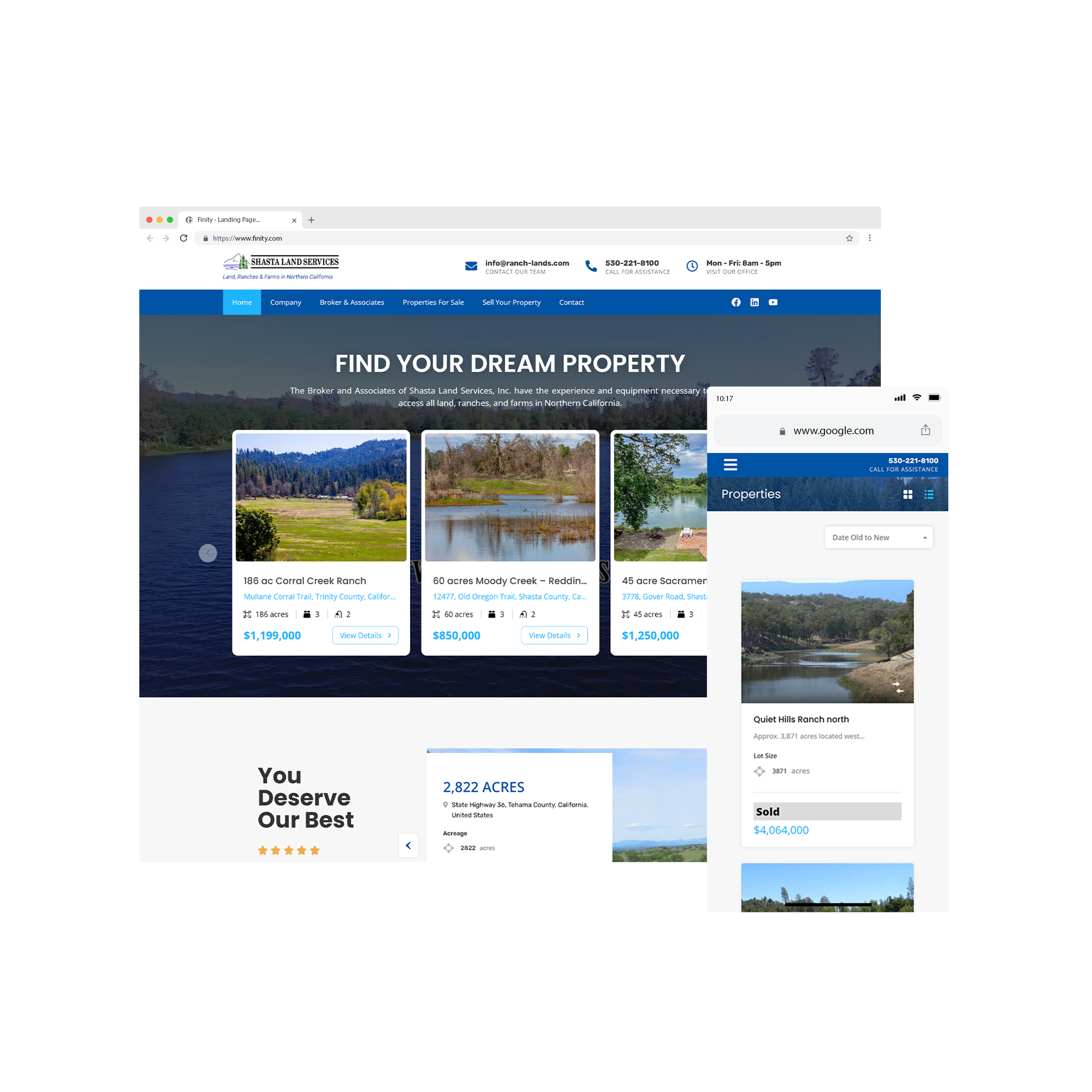 Ranch Real Estate Company - Website Design