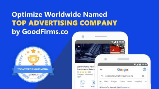 Optimize Worldwide Named Top Advertising Company by GoodFirms