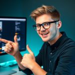 Young adult website designer