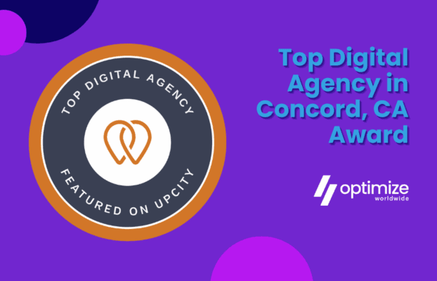 Celebrating Optimize Worldwide’s UpCity Top Digital Agency in Concord, CA Award