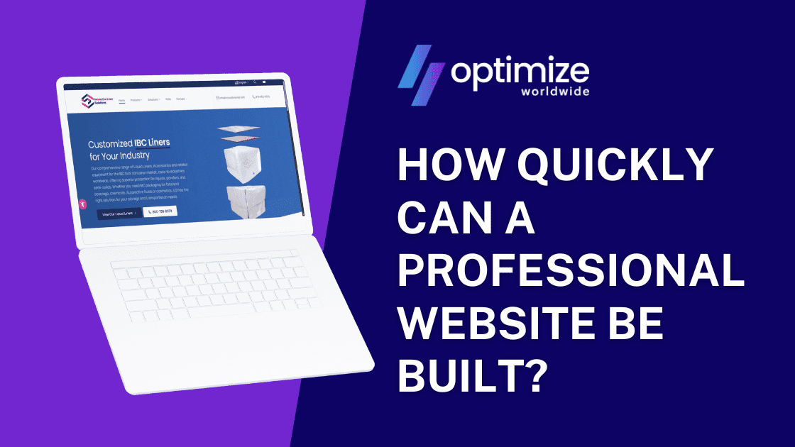 How quickly can a professional website be built?