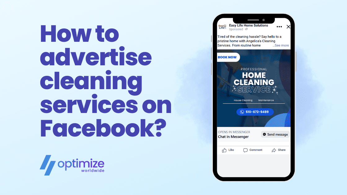 How to advertise cleaning services on Facebook?
